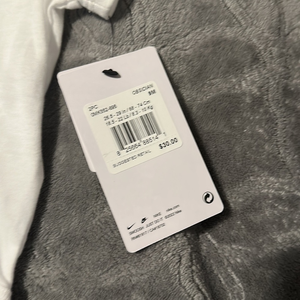 Nike bodysuit matching set size 9m nwt - Picture 4 of 4